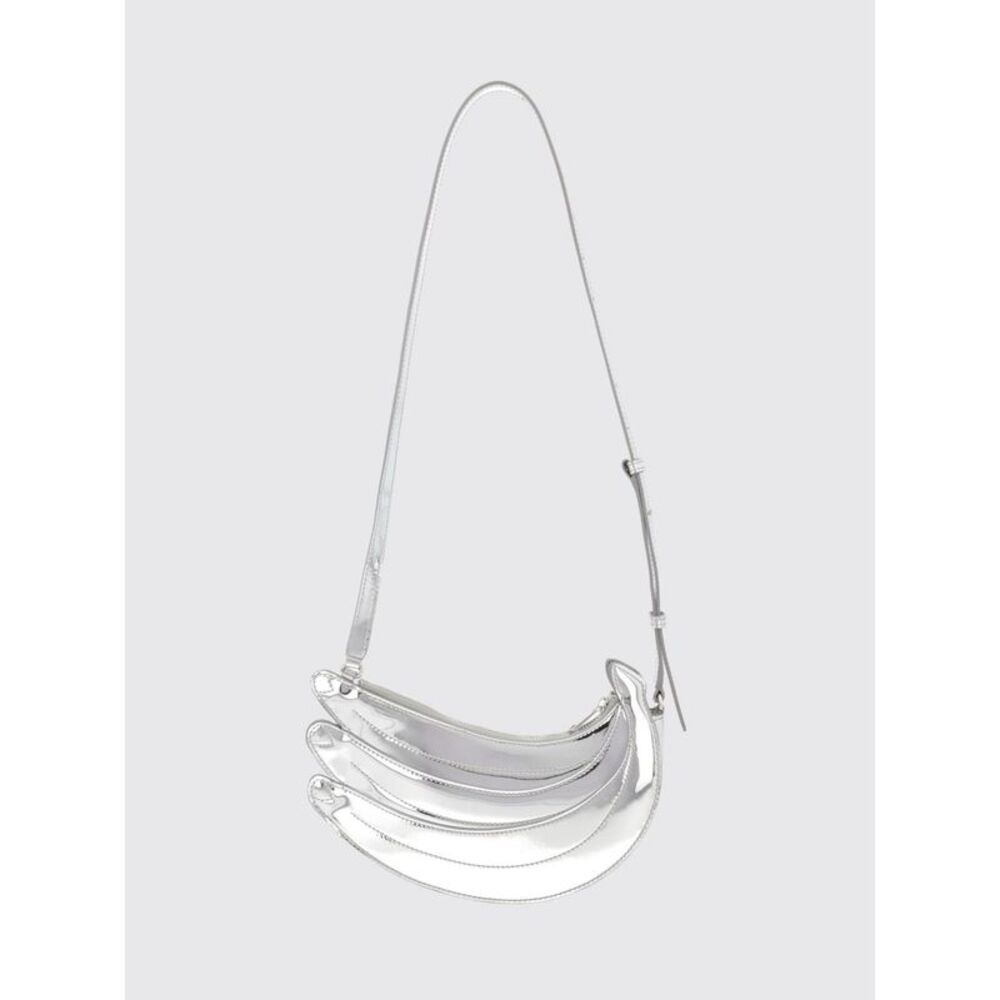 Casablanca Women Casablanca Triple Banana Half-Moon Patent Leather Shoulder Bag